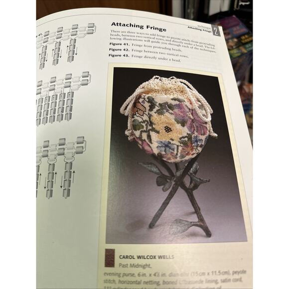 Needlepoint Beading Books: Peyote Stitch-Cook/Star & Creative Bead Weaving-Wells - Picture 5 of 8